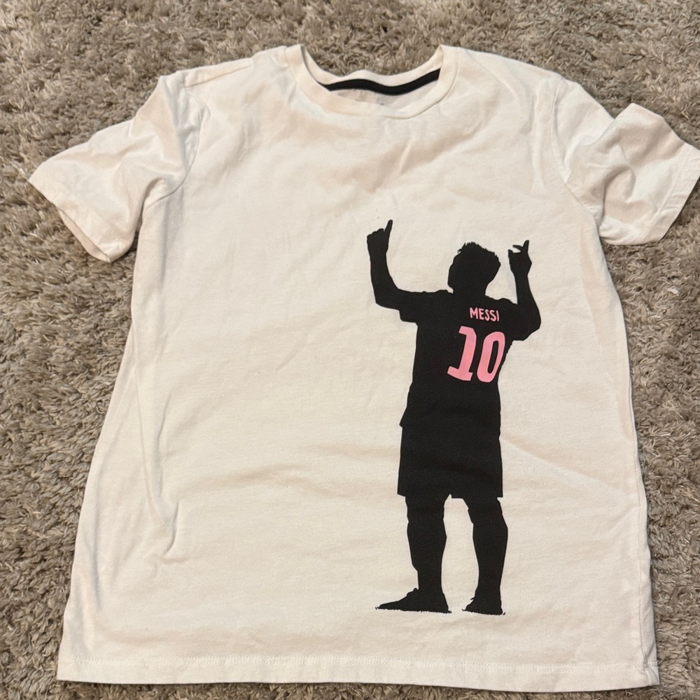 Kids White Graphic T-Shirt